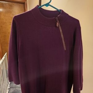Designers Originals Deep Purple Turtleneck Sweater